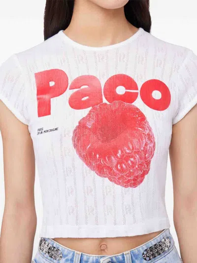 Rabanne White Short T-shirt
