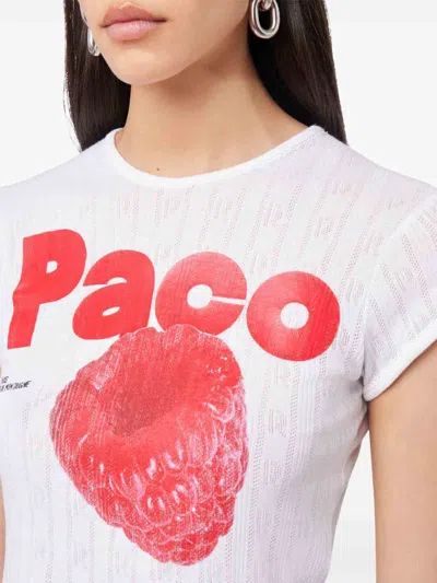 Rabanne White Short T-shirt
