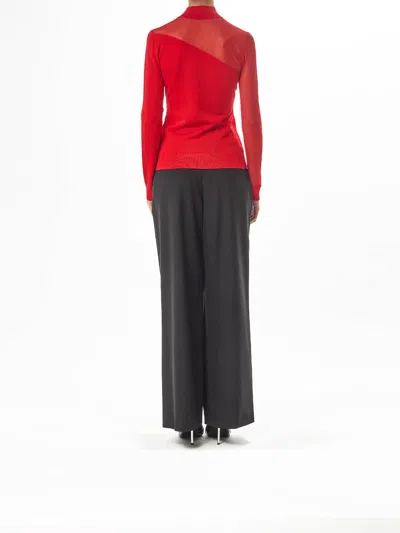 Karl Lagerfeld Suéter Con Cuello Alto - Rojo