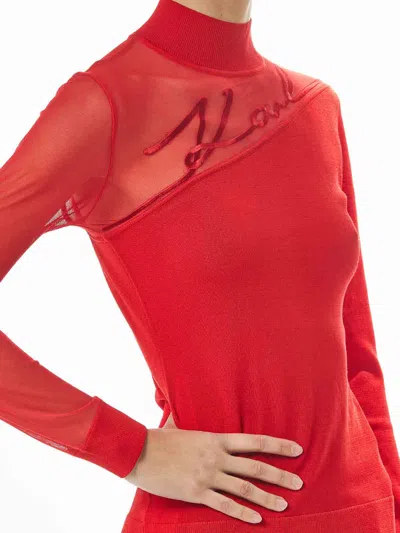 Karl Lagerfeld Suéter Con Cuello Alto - Rojo