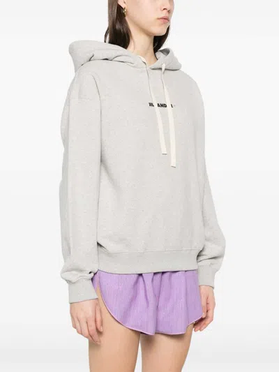 Jil Sander Grey Cotton Hoodie