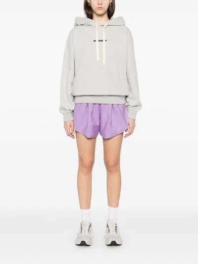 Jil Sander Grey Cotton Hoodie