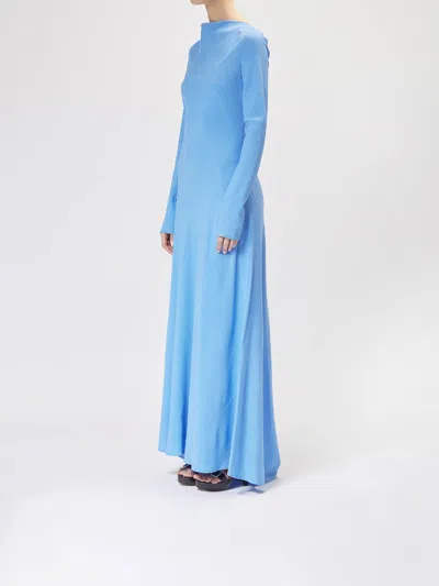 Moschino Vestido Largo - Azul In Blue