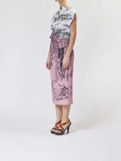 Moschino Vestido Midi - Multicolor