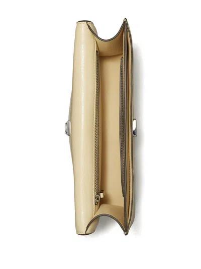 Tory Burch Fleming Small Convertible Leather Shoulder Bag In Neutral