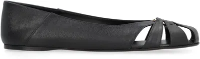 Ferragamo Gancini Ornament Flat Ballerina Shoes