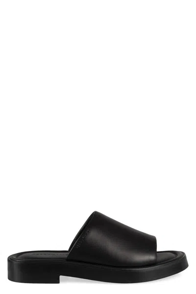 Ferragamo Crossover-strap Leather Slides