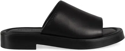 Ferragamo Crossover-strap Leather Slides