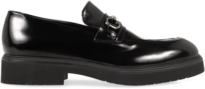 Ferragamo Horsebit Chunky Sole Leather Loafers