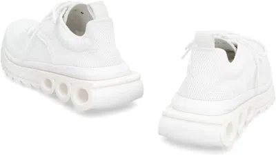 Ferragamo Mesh Pull Tab Round Toe Sneakers