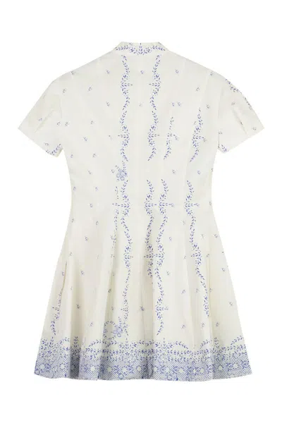 Philosophy Di Lorenzo Serafini Printed Short-sleeve A-line Mini Dress