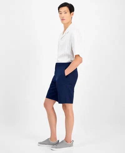 Alfani 8" Tech Shorts, Created For Macy's In Blue