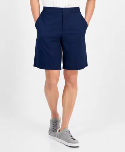 Alfani 8" Tech Shorts, Created For Macy's In Blue