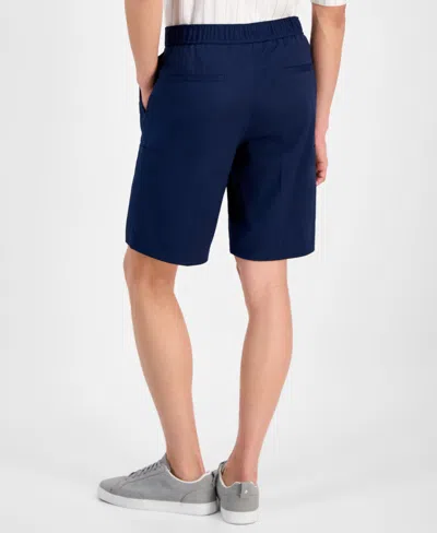 Alfani 8" Tech Shorts, Created For Macy's In Blue