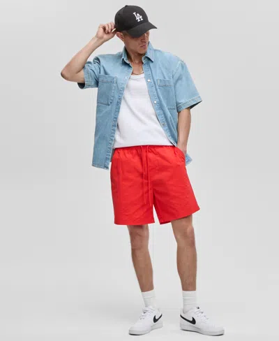 Mode Of One Men's Solid Ripstop Shorts, Exclusively At Macy's In Red