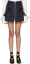 KENZO Navy Twill Miniskirt