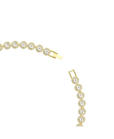 Swarovski Womens Una 18ct Yellow-gold Plated And Zirconia Necklace In Gold