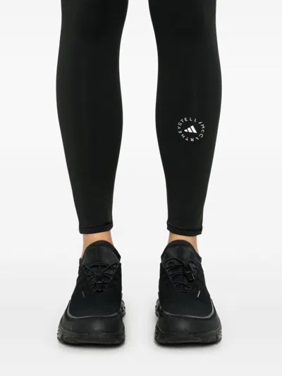 Adidas By Stella Mccartney Logo Leggings In Black