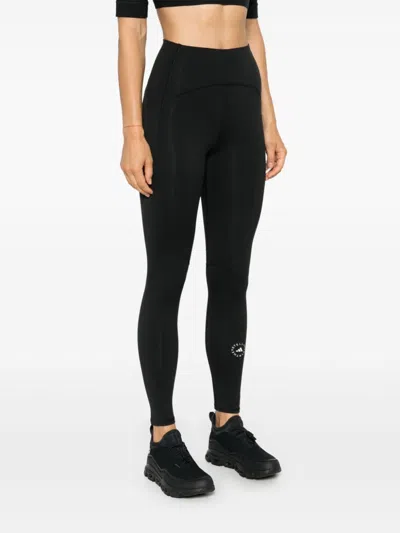 Adidas By Stella Mccartney Logo Leggings In Black