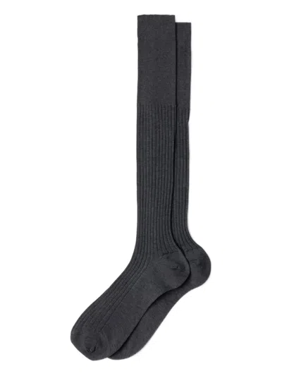 Prada Ribbed Knee-high Socks