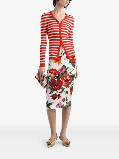 Dolce & Gabbana Striped Viscose Cardigan