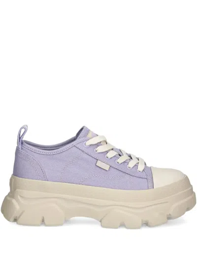 Buffalo Chunky-sole Canvas Sneakers In Purple