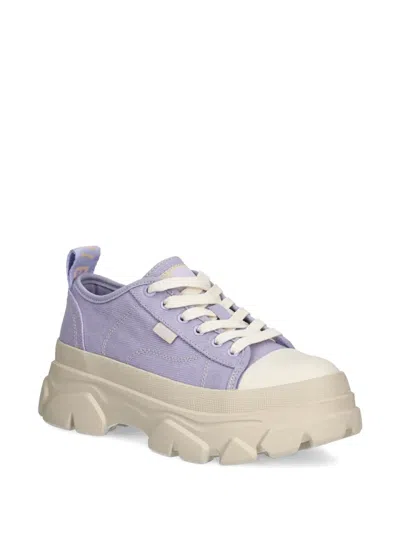 Buffalo Chunky-sole Canvas Sneakers In Purple
