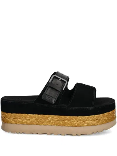 Ugg 50mm Aubrey Sandals In Black