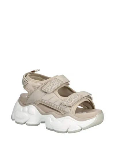 Buffalo Binary Track Sandals In Neutral