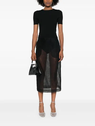 Balenciaga Women's Open-knit Wool Top