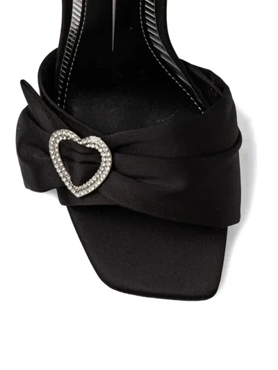 Buffalo 110mm Fairy Chic Heart Sandals In Black