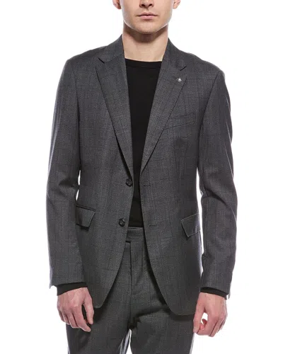 Scotch & Soda Wool-blend Modern Fit Jacket In Gray