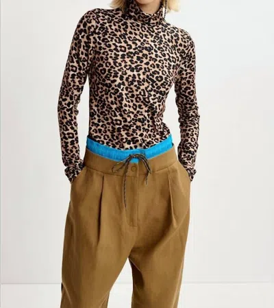 Essentiel Antwerp Going Turtleneck Top In Brown