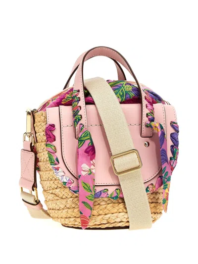 Cuba Lab Handbag With Woven Straw Base