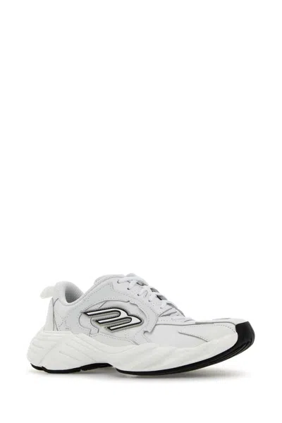Balenciaga Monday Leather & Synthetic Sneakers In White
