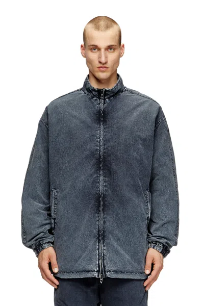 Diesel Jacket In Recycled Nylon Taslan In Black