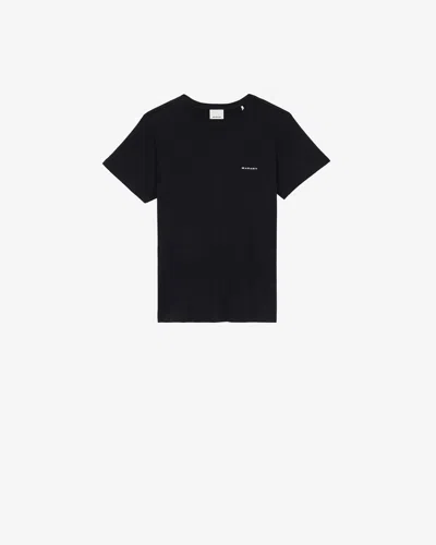 Isabel Marant Minimalist Black Cotton Short-sleeve T-shirt