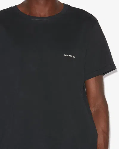 Isabel Marant Minimalist Black Cotton Short-sleeve T-shirt