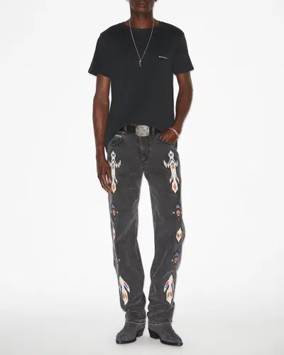 Isabel Marant Minimalist Black Cotton Short-sleeve T-shirt