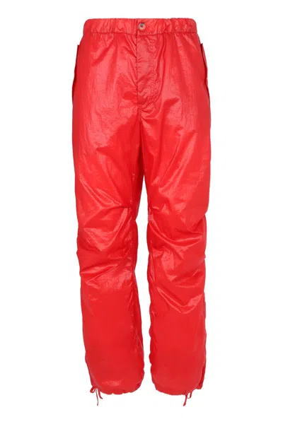 Ferragamo Nylon Cargo Pants With Drawstringed Bottom