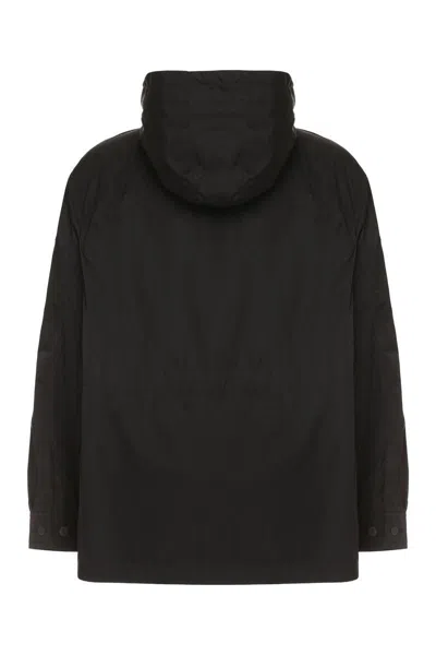 Ferragamo Technical Fabric Hooded Jacket For Men
