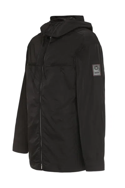 Ferragamo Technical Fabric Hooded Jacket For Men