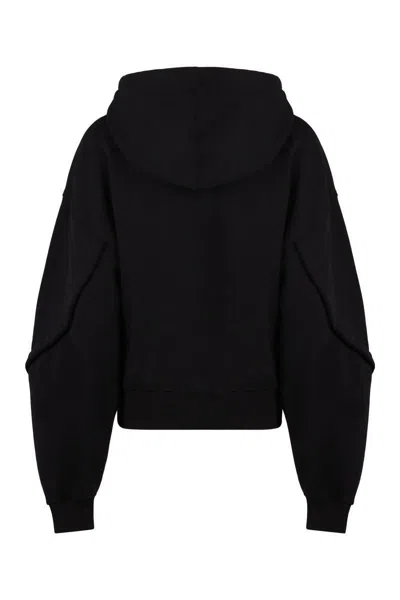 Mugler Hooded Organic Cotton Oversized Hoodie