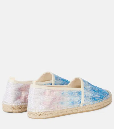 Missoni Elle Wave Embellished Espadrilles In Blue