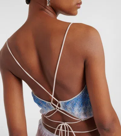 Missoni Wave Cropped Top In Multi