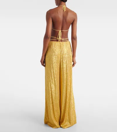 Norma Kamali Boyfriend Elephant Sweatpant In Gold