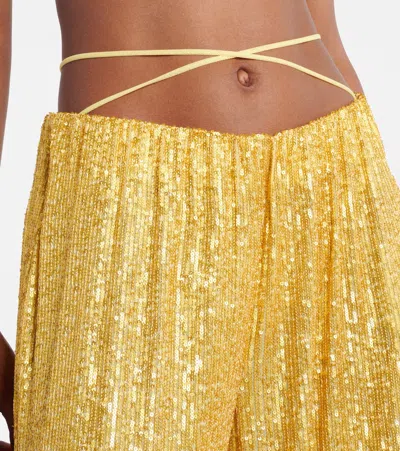 Norma Kamali Boyfriend Elephant Sweatpant In Gold