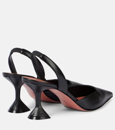 Amina Muaddi Women's Holly Leather Slingback Pumps