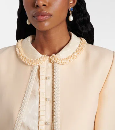 Valentino Garavani Vlogo Signature Pearl Earrings In Blue