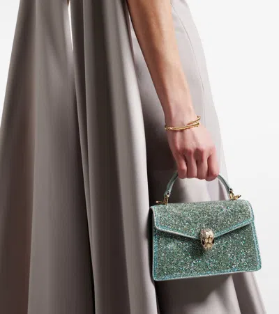 Bvlgari Serpenti Forever Mini Suede Tote Bag